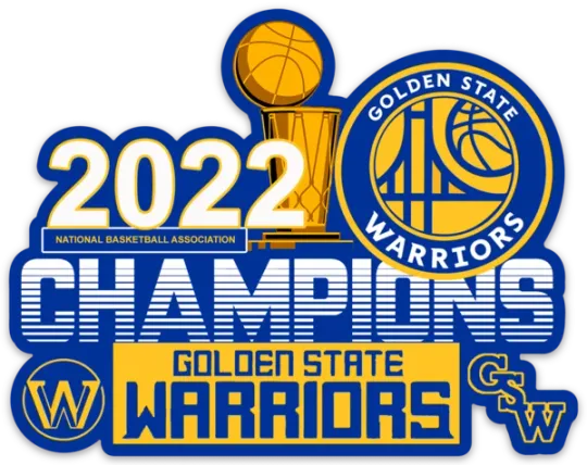 Golden State Warriors 2022 Champions NBA Classic STICKER
