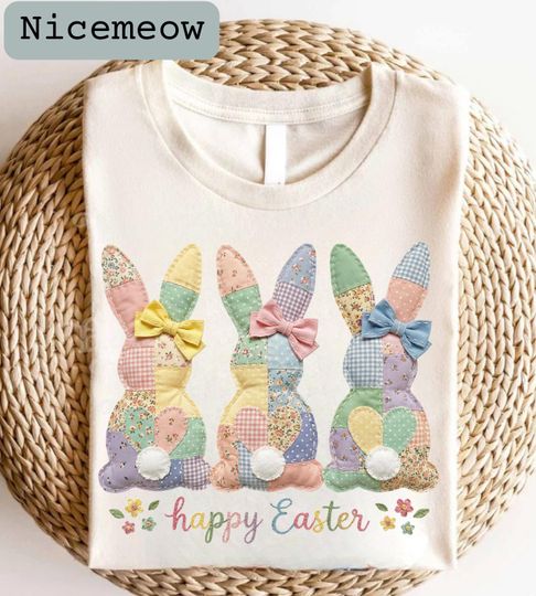 Discover Happy easter bunny custom name tshirt, Comfort Colors Tee, personalized easter 2026