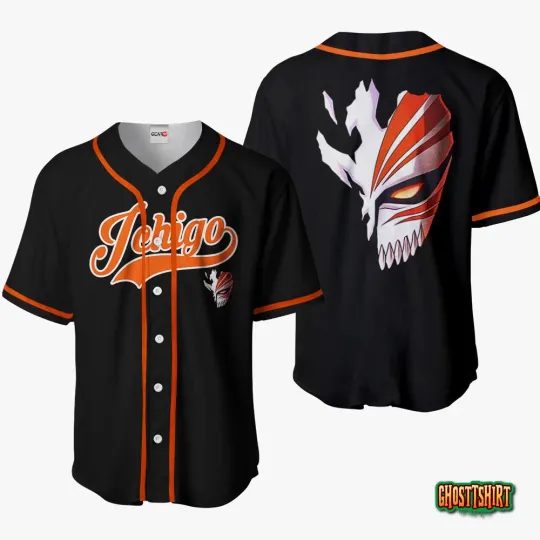 Discover Ichigo Kurosaki Hollow AdultYouth Baseball Jersey Shirts