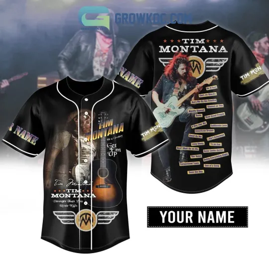 Discover Tim Montana Stronger Than You River Kids Personalized Baseball Jersey