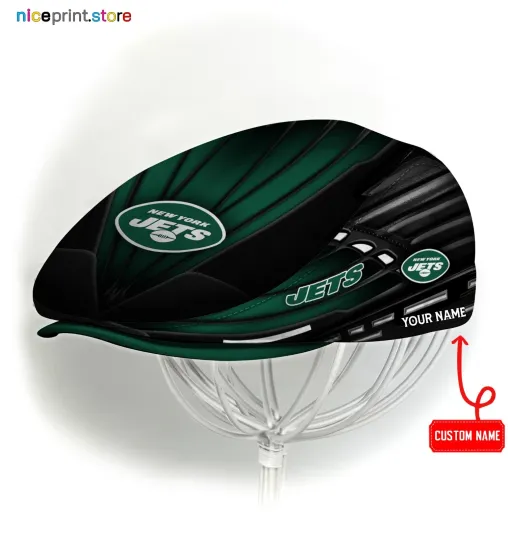 Discover New York Team Jets Jeff Cap Jets Newsboy Cap football Golf Cap football Flat Cap