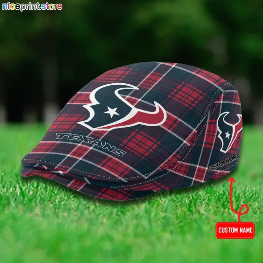 Houston Team Texans Jeff Cap Texans Newsboy Cap football Golf Cap football Flat Cap