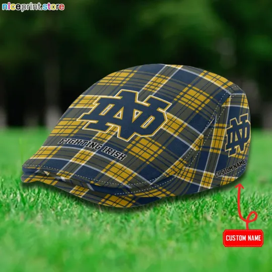ND Team Fighting Irish Jeff Cap NCAA Newsboy Cap Golf Cap NCAA Flat cap