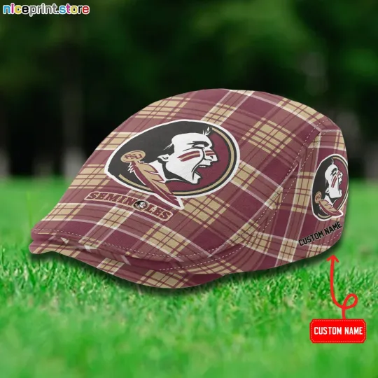 Florida State Team Seminoles Jeff Cap NCAA Newsboy Cap Golf Cap NCAA Flat Cap