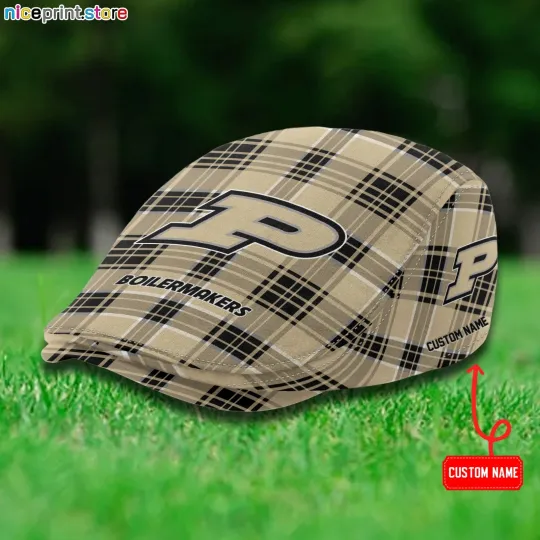Purdue Team Boilermakers Jeff Cap NCAA Newsboy Cap NCAA Golf Cap NCAA Flat Cap