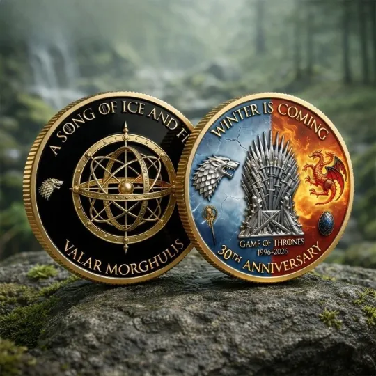 Game Of Thrones A Song Of Ice And Fire 30Th Anniversary Commemorative Coin 2026