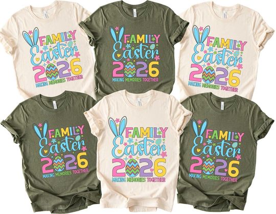 Discover Family Easter  Making Memories Together 2026 T-Shirt, Easter Family Reunion Shirt