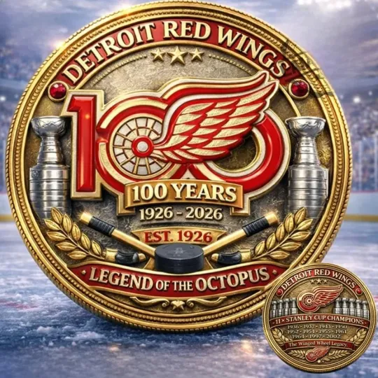 Discover Red Wings 100Th Anniversary Coin