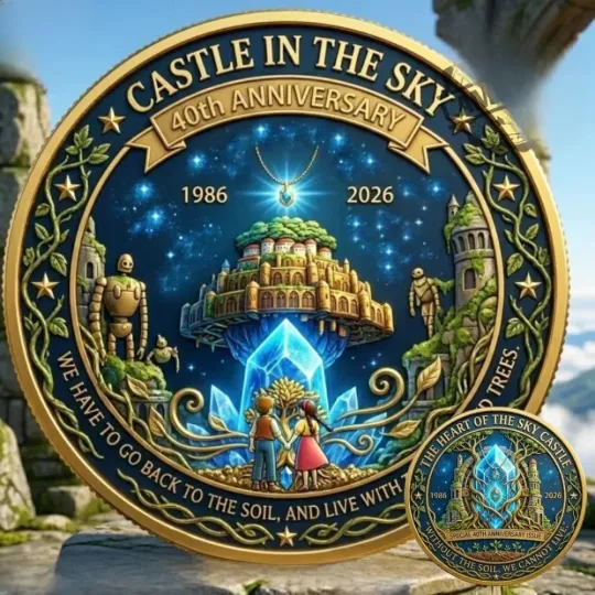 Legend Of Zelda Castle In The Sky 40Th Anniversary Coin
