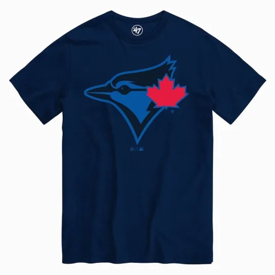 Men's Toronto Blue Jays '47 Navy City Connect Fan Primary Logo T-Shirt Baseball