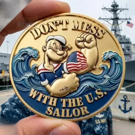 Rugged US Navy Popeye Commemorative Coin