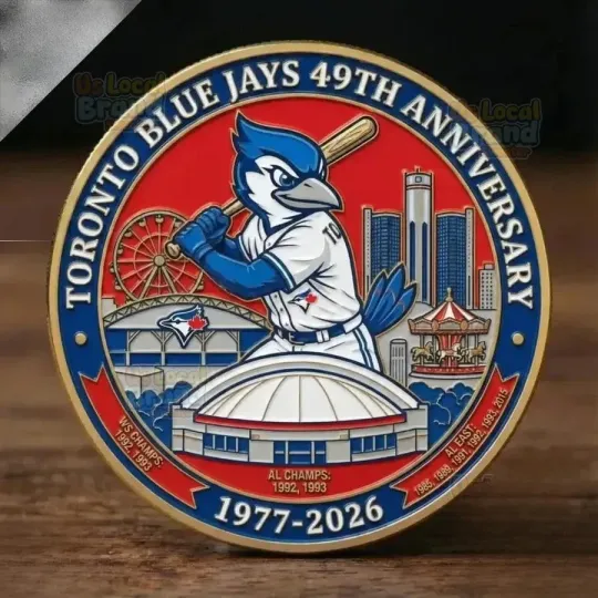 Discover Toronto Blue Jays 49th Anniversary 1977-2026 Coin