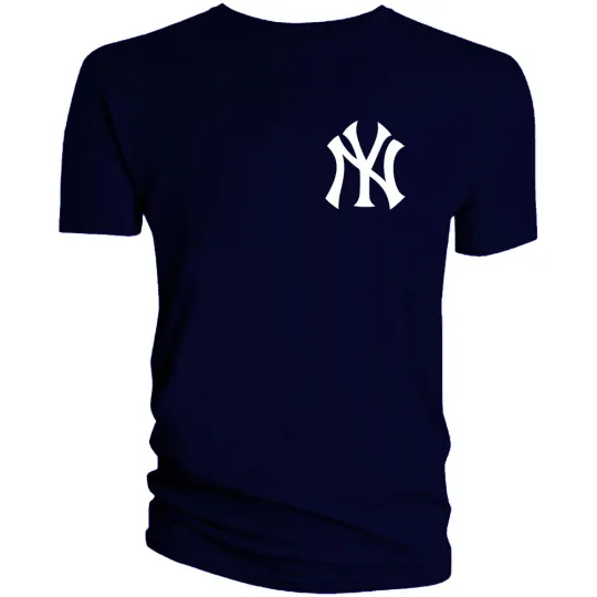 Discover NY Yankees T-Shirt Men’s Baseball NYC Chest Logo