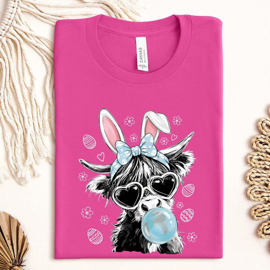 Discover Funny Easter Goat with Bunny ears Shirt, Bubble Gum, Heart Sunglasses, Funny Goat Bubblegum Kids Shirt