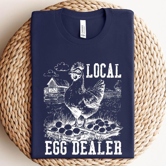 Discover Christian Easter Shirts, Local Egg Dealer T-Shirt, Happy Easter Gifts, Retro Chicken Shirt