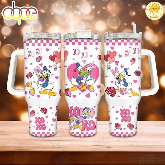 Discover Donald And Daisy Duck Disney Cartoon 40oz Tumbler
