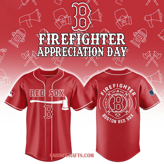 Boston Red Sox Firefighter Appreciation Night 2026 Baseball Jersey