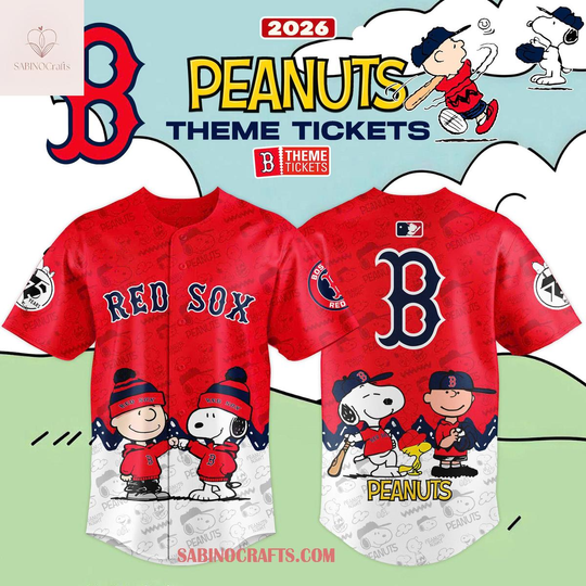 Boston Red Sox x Peanuts 2026 Charlie Bown Night Baseball Jersey