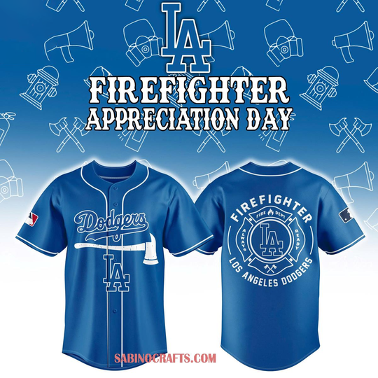 Los Angeles Dodgers Firefighter Appreciation Night 2026 Baseball Jersey