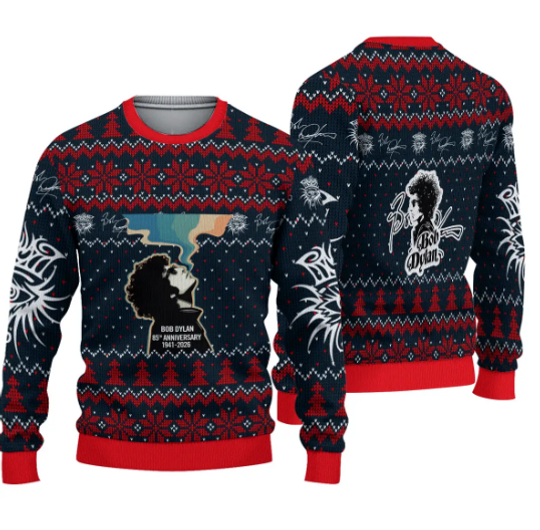 Bob Dylan 85th Anniversary 1941 2026 Ugly Sweater