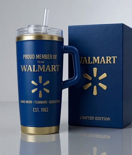 Discover Walmart Team Limited Edition 40oz Tumbler With Handle