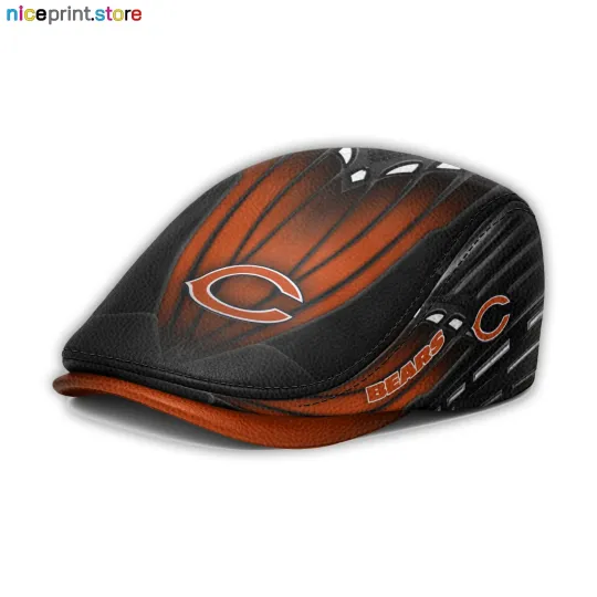 Discover Leather Cap Chicago Team Bears Jeff Cap football Driver Cap Golf Cap football Flat Cap