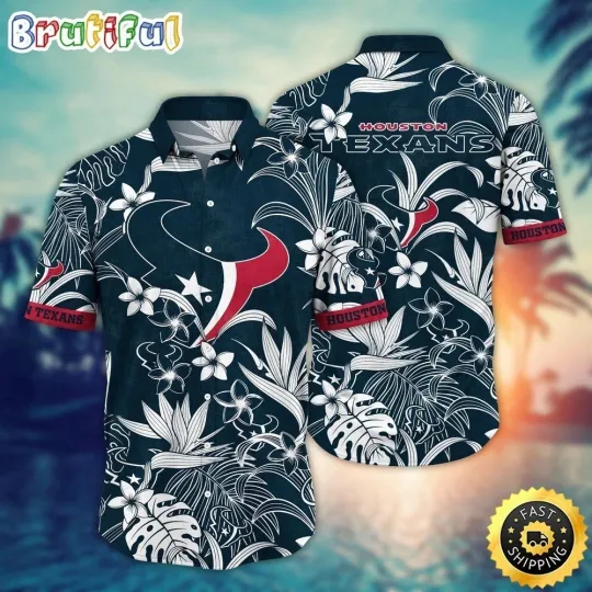 Discover Houston Football Texanss Team Hawaiian Shirt Button Down Unisex Adults