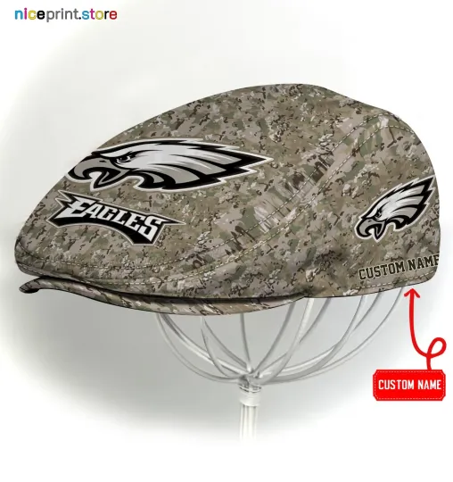 Discover Philadelphia Team Eagles Jeff Cap Eagles Driver Cap football Camo Hat football Flat Cap