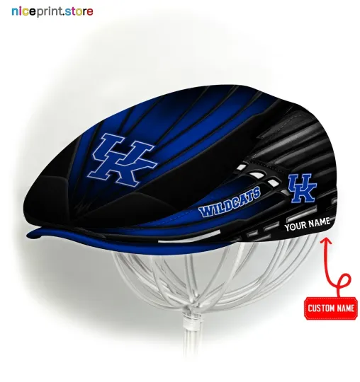 Discover Kentucky Team Wildcats Jeff Cap NCAA Newsboy Cap Golf Cap NCAA Flat Cap for men