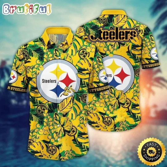 Discover Pittsburgh Football Team Steelerss Hawaiian Shirt Button Down Unisex Adults