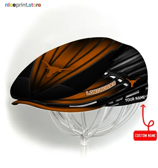 Texas Team Longhorns Jeff Cap NCAA Newsboy Cap Golf Cap NCAA Flat Cap for men