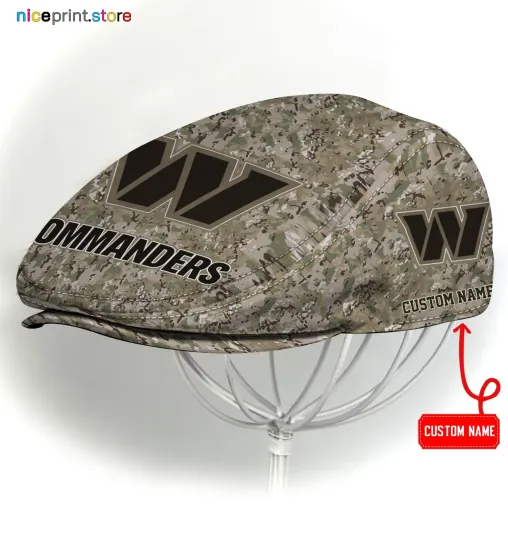 Discover Washington Team Commanders Jeff Cap Commanders Driver Cap football Camo Hat football Flat