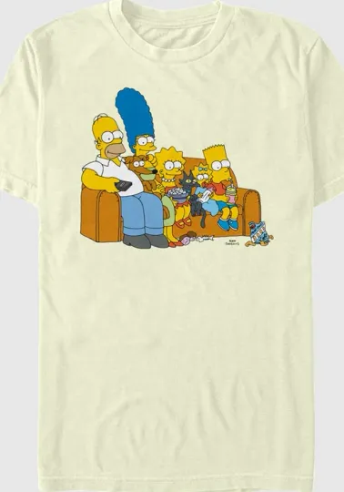 Discover Vintage Family Couch The Simpsons T-Shirt
