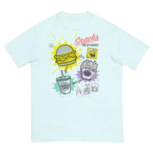 Discover Spongebob Squarepants Snacks Are My Friends T-Shirt
