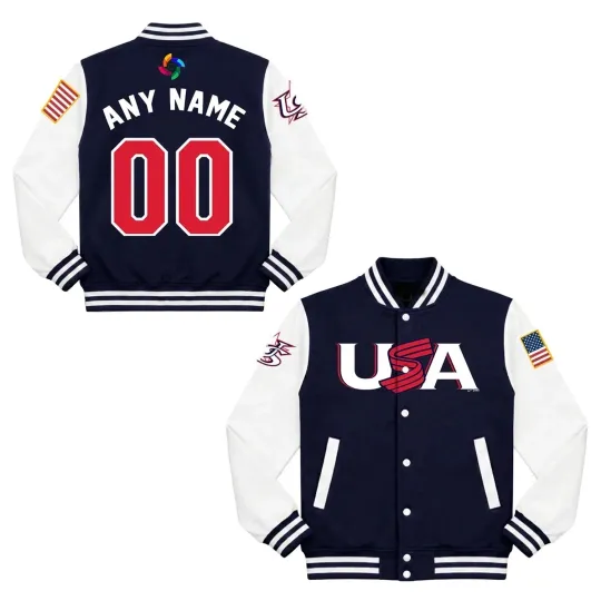 Discover Personalized World Baseball Classic 2026 USA Team Jacket Shirt - Custom Name