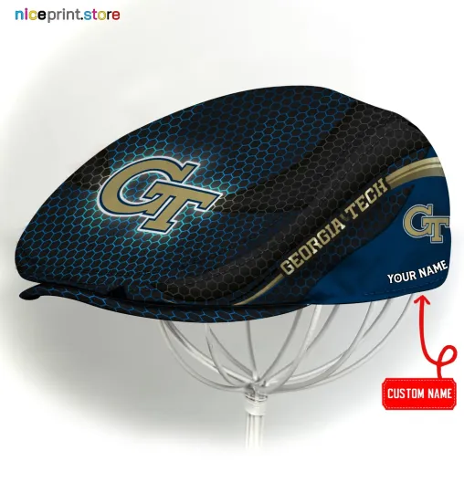Georgia Tech Team Yellow Jackets Jeff Cap NCAA Driver Cap NCAA Golf Cap Flat cap