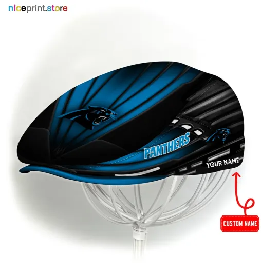 Discover Carolina Team Panthers Jeff Cap Panthers Newsboy Cap football Golf Cap football Flat Cap
