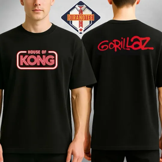 Discover Gorillaz House Of Kong 2026 Two Sides Unisex T-Shirt