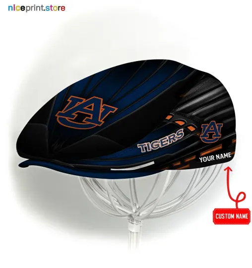 Discover Auburn Team Tigers Jeff Cap NCAA Newsboy Cap Golf Cap  NCAA Flat Cap for men