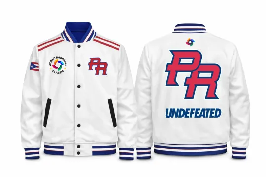 Discover 2026 World Baseball Classic Puerto Rico Team Baseball Jacket