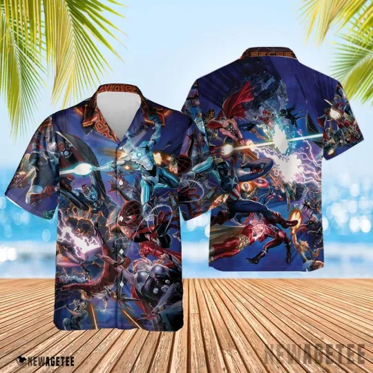 Discover Secret Wars The Multiverse Saga Mcu Marvel Avengers Hawaiian Shirt Beach Shorts