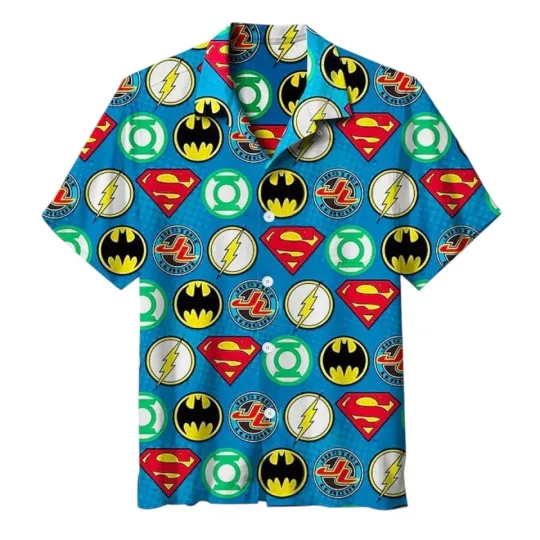 Batman Superman DC Superheroes Summer Hawaiian Shirt For Justice Fans