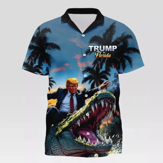Discover Trump Hawaiian Shirt - Perfect For Florida Fans 2025 Hawaiian Shirt