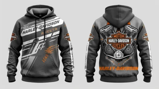 Discover Haarleyy Davidson 3D Lightweight Hoodie Unisex Size Full Printed 3D
