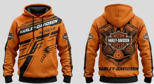 Discover Haarleyy Davidson 3D Lightweight Hoodie Unisex Size Full Printed 3D