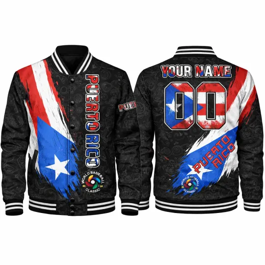 Discover Personalized Name USA Team Baseball Jacket - All Over Print
