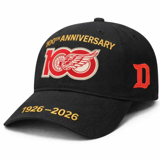 Discover Detroit Red Wings Est.1926 100th Anniversary Classic Cap - Print Hat, One Size
