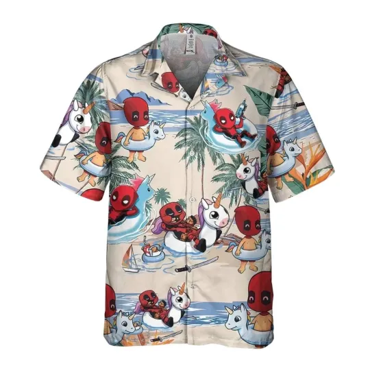 Discover Deadpool Relax Summer Beach Vacation Hero Tropical Hawaiian Shirt, Size S-5XL
