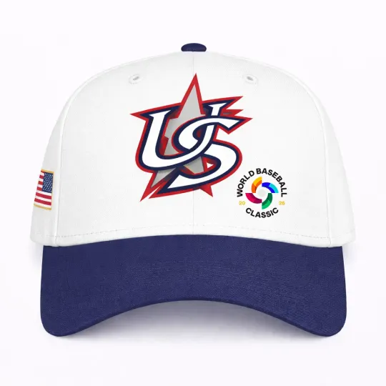 Discover 2026 World Baseball Classic USA Team Classic Cap - Print Hat, One Size