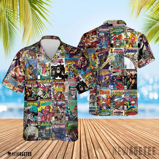 Discover Great 80’s Marvel Covers Hawaiian Shirt